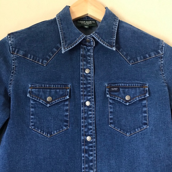 Ralph Lauren Jeans Co. short sleeve denim shirt - Picture 3 of 4